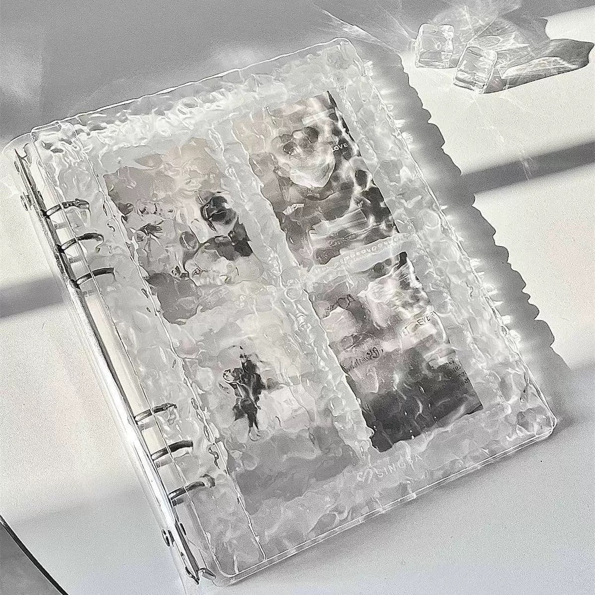 Photo Album - Contains 40 Transparent Pages - Ribbed Acrylic - 1 Pack V1189-HB001HWI000012