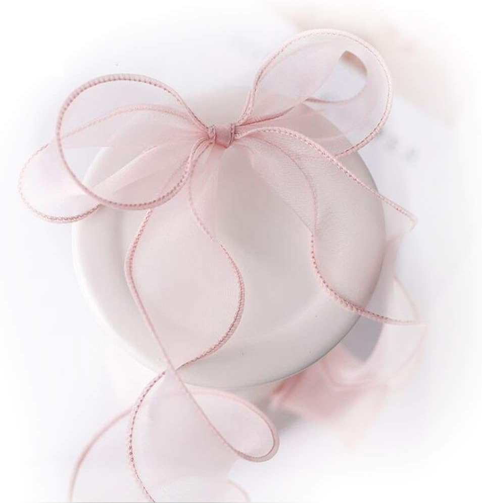 Gift ribbon - Gift wrapping ribbon - 40 m long - Pink ribbon - 1 pack V1189-HB001HWI000014