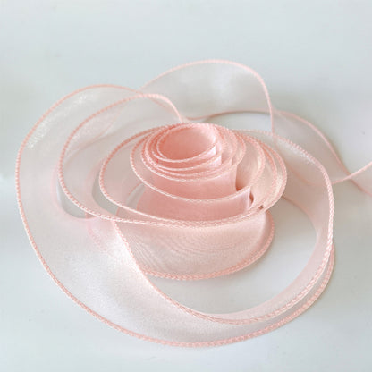 Gift ribbon - Gift wrapping ribbon - 40 m long - Pink ribbon - 1 pack V1189-HB001HWI000014