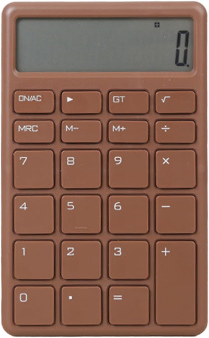 Calculator - with LCD display - Portable - Silent - Brown - 1 pack V1189-HB001HWI000017