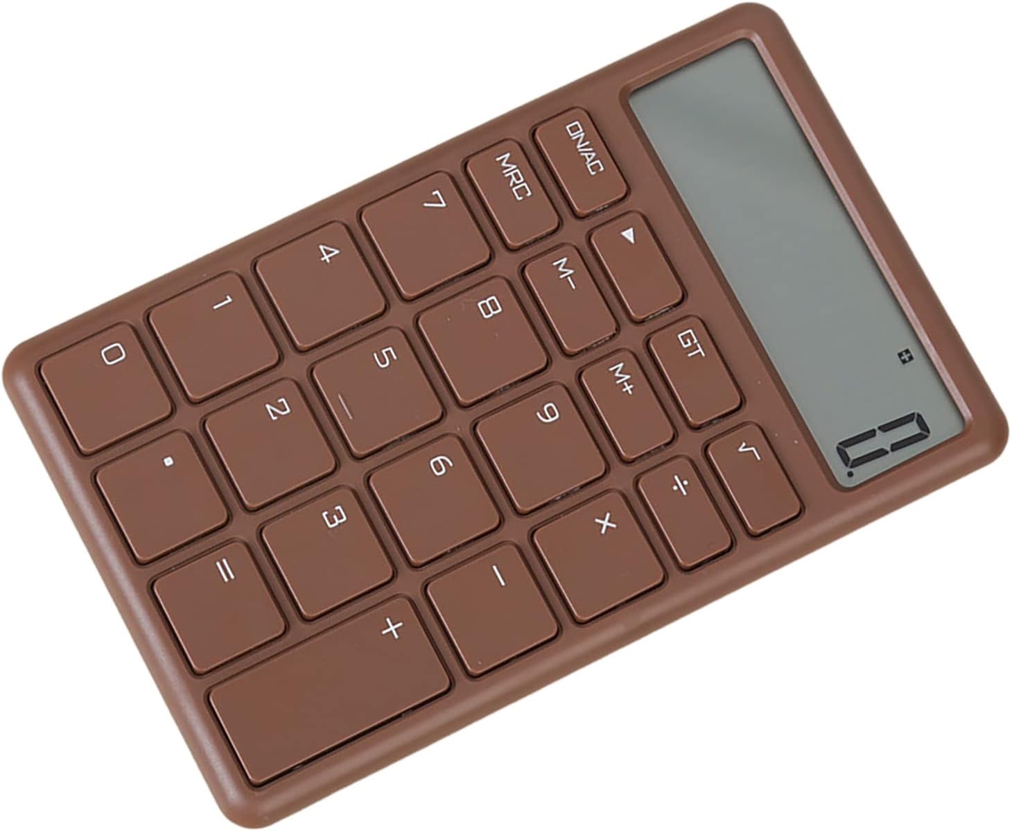 Calculator - with LCD display - Portable - Silent - Brown - 1 pack V1189-HB001HWI000017
