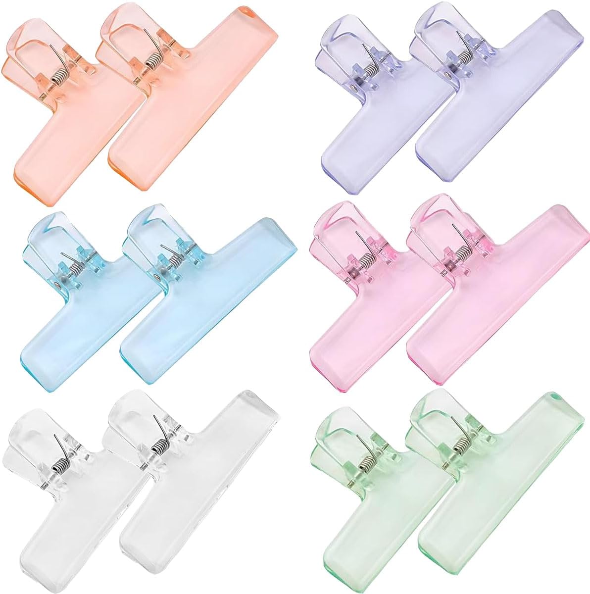 Clips - Mounting material - Colored acrylic - Office & Study - 12 pieces V1189-HB001HWI000020