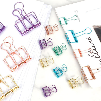 Ring binders - Hollow metal - 49/32/20 mm - Colored rings - 33 pieces V1189-HB001HWI000021