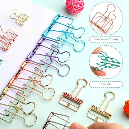 Ring binders - Hollow metal - 49/32/20 mm - Colored rings - 33 pieces V1189-HB001HWI000021