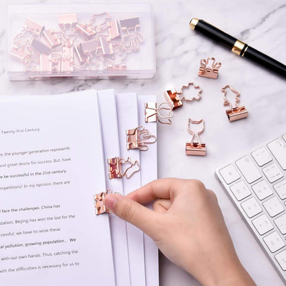 Ring binder - Suitable for office and school - Multifunctional - Rose gold - 24 pieces V1189-HB001HWI000022
