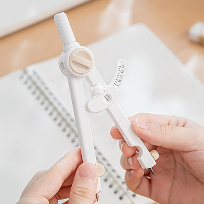 Compass - for drawing circles - adjustable scale - white - 1 piece V1189-HB001HWI000026