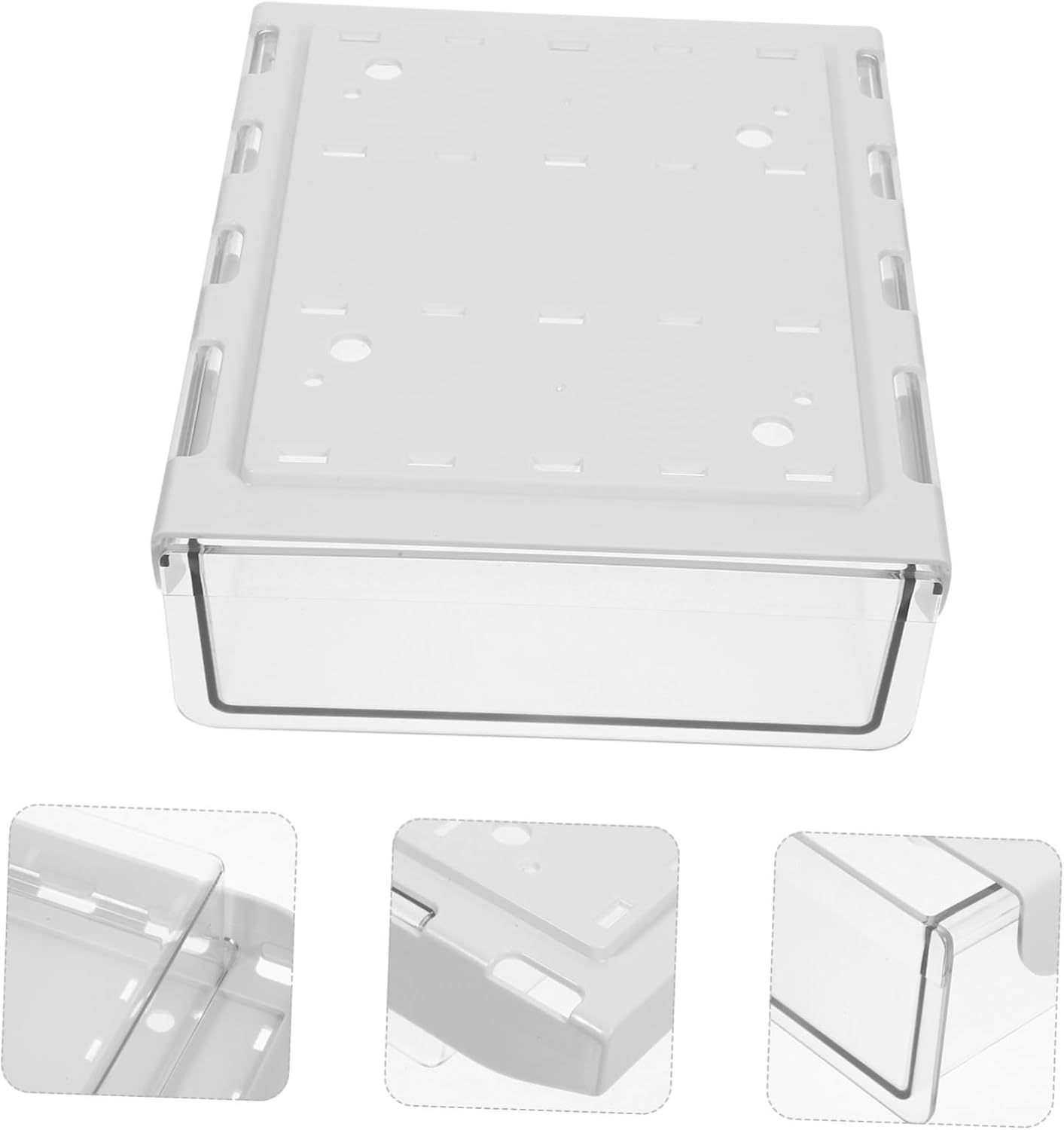 Under Desk Storage Box - Hidden Drawer - No Punching - Large Capacity - 1 Pack V1189-HB001HWI000028