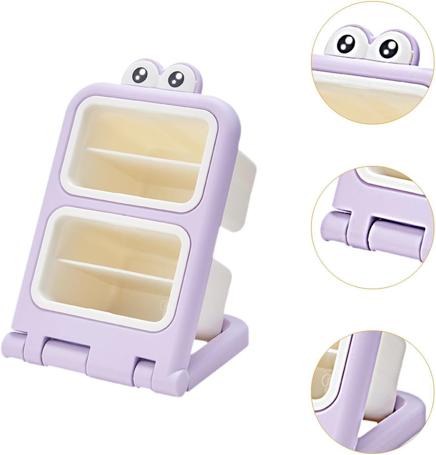 Storage Box - Fun Desk Decorations - Plastic Storage Bucket - Purple - 1 Pack V1189-HB001HWI000032