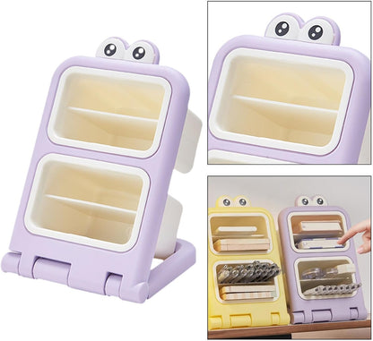 Storage Box - Fun Desk Decorations - Plastic Storage Bucket - Purple - 1 Pack V1189-HB001HWI000032