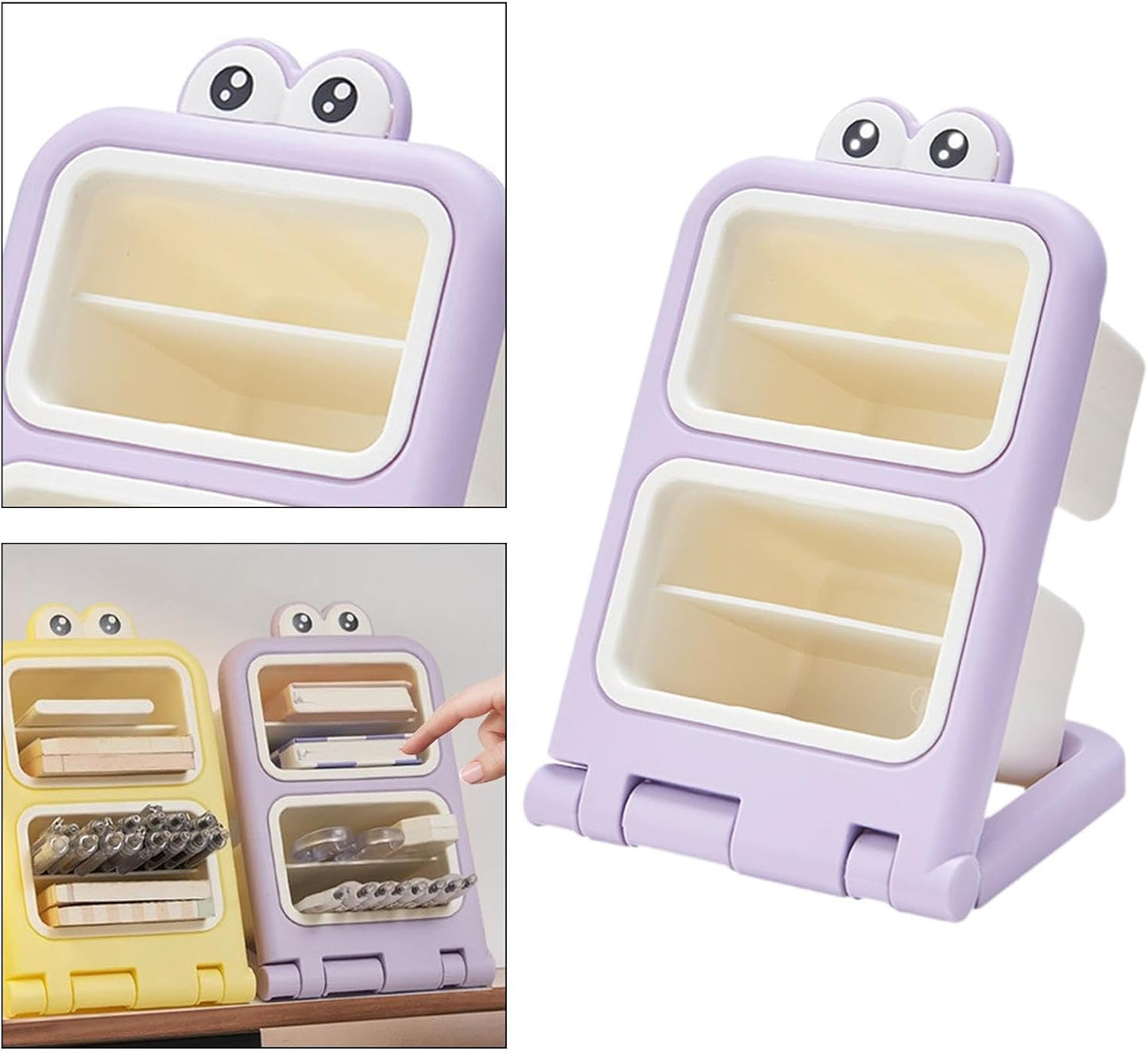 Storage Box - Fun Desk Decorations - Plastic Storage Bucket - Purple - 1 Pack V1189-HB001HWI000032