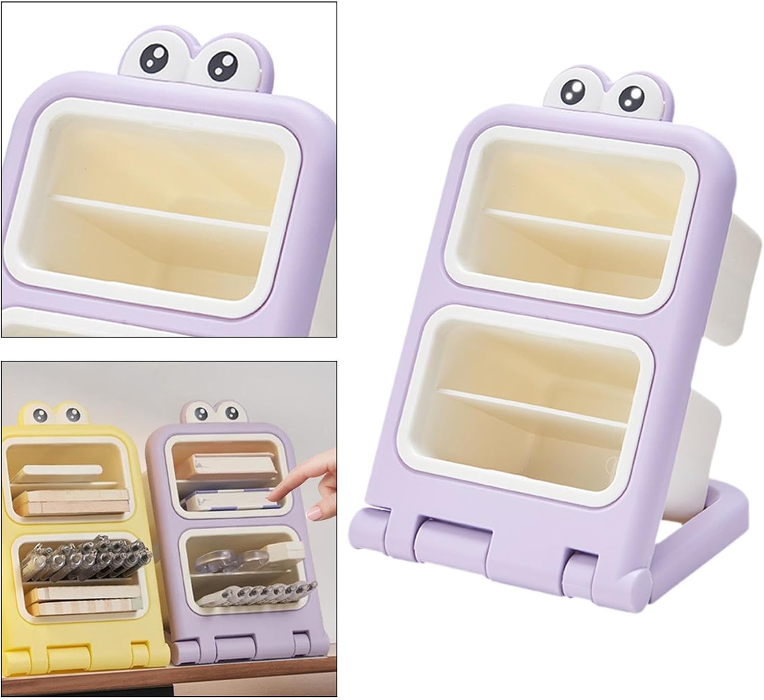 Storage Box - Fun Desk Decorations - Plastic Storage Bucket - Purple - 1 Pack V1189-HB001HWI000032