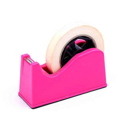 Tape dispenser - met snijmeshouder - Rozerood - 1 verpakking V1189-HB001HWI000033