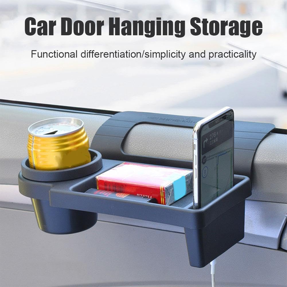 Car Key Box - Door and Window Pocket Accessory Organizer - with Cup Holder - Car Window Organizer - Key and V1189-HB001HWJ000001