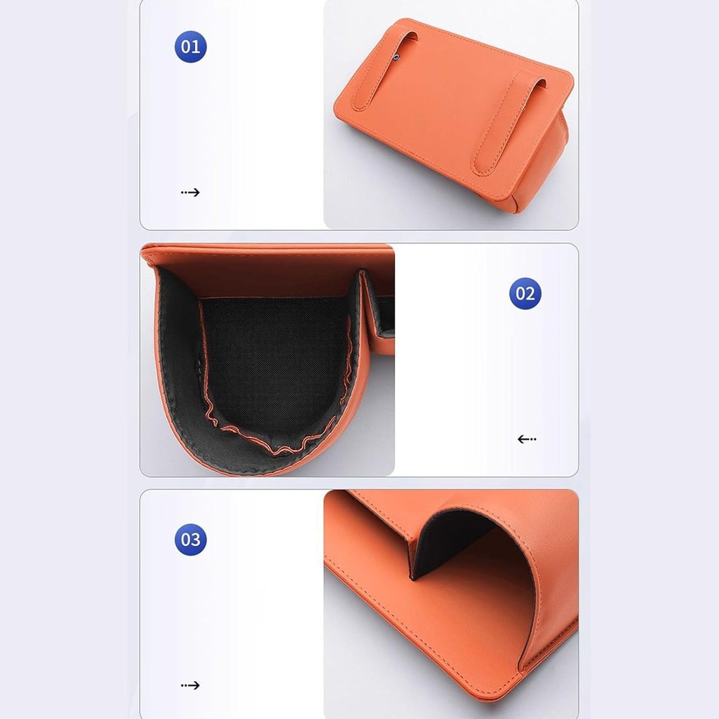 Car Key Box - Handy Bottle Holder for the Back Seat - Car Interior Accessory for Campers and Trucks - Orange V1189-HB001HWJ000002