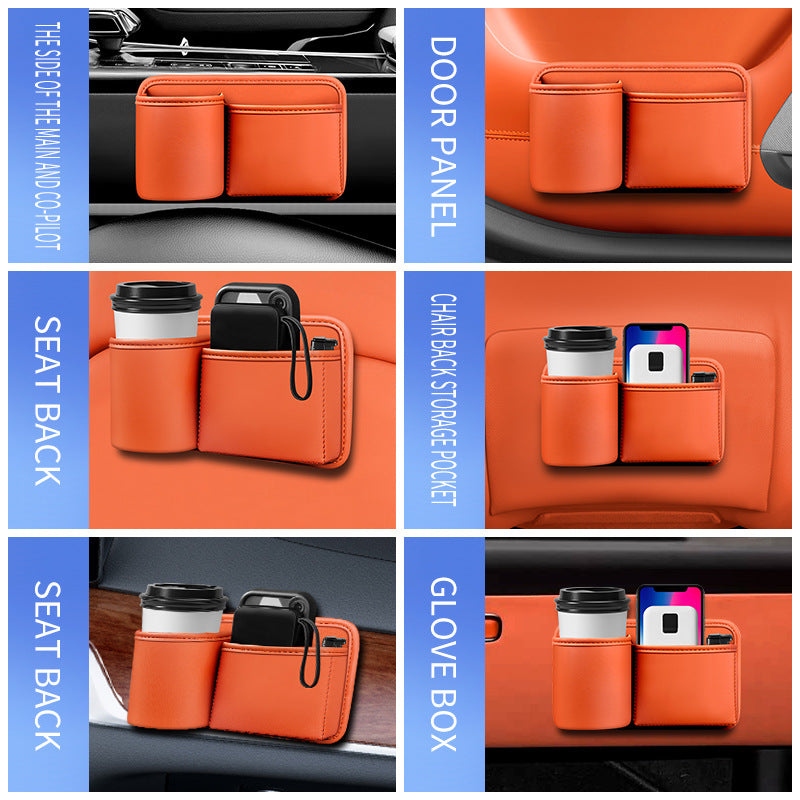 Car Key Box - Handy Bottle Holder for the Back Seat - Car Interior Accessory for Campers and Trucks - Orange V1189-HB001HWJ000002