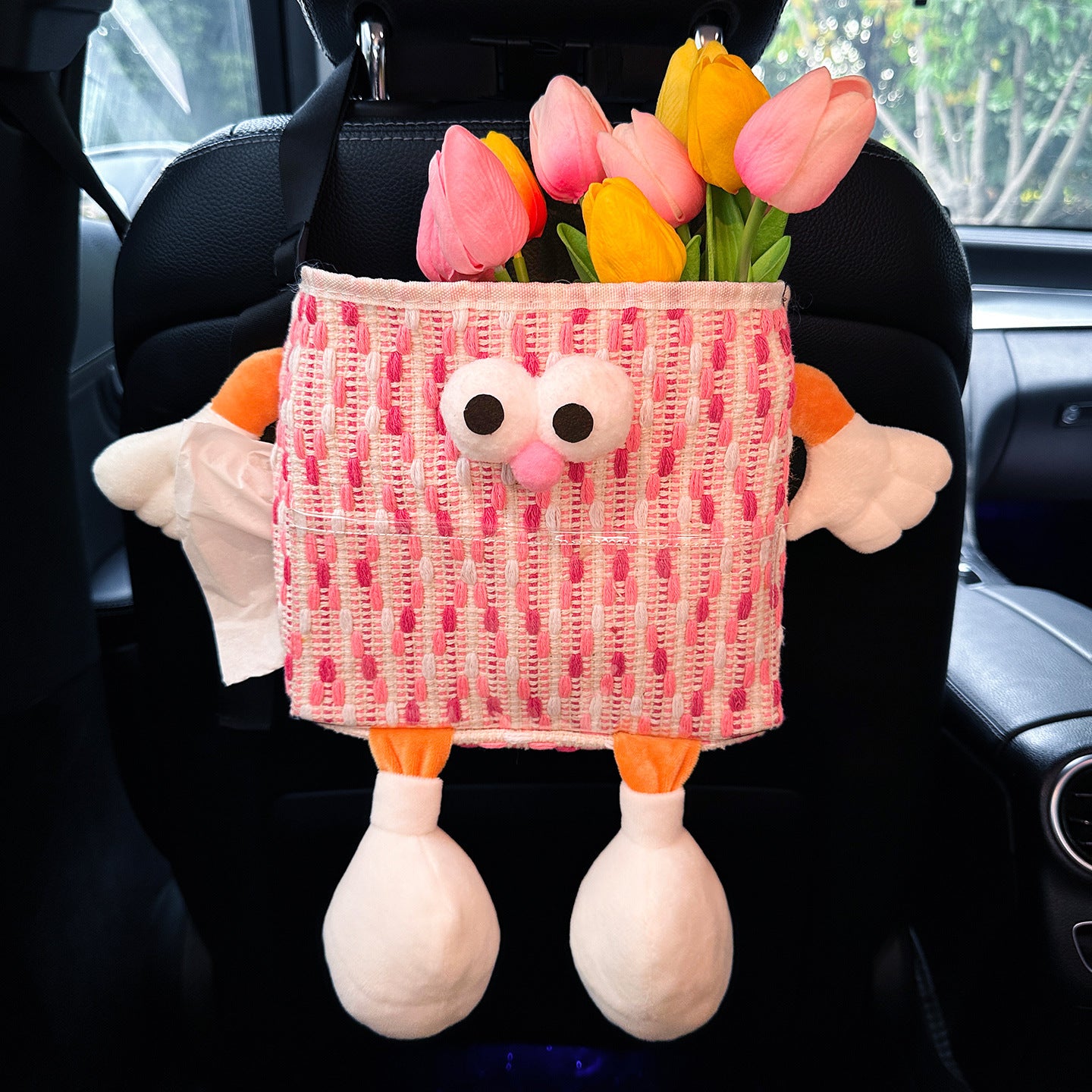 Car Key Box - Fun storage box for the car with hanging compartment - Scratch-resistant storage bag for the V1189-HB001HWJ000004