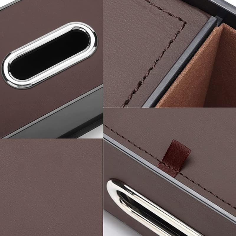 Car Key Box - Car Tissue Box - Includes 2 Cup Holders - Includes Hook - PU Leather - Waterproof, V1189-HB001HWJ000005