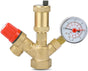 Water pressure regulator DN25 Pressure regulator Brass boiler valve set V1189-HB001HWR000036