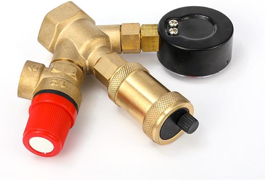 Water pressure regulator DN25 Pressure regulator Brass boiler valve set V1189-HB001HWR000036