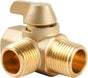 Brass 3-way bypass valve for boiler kits, 1/2" NPT connections V1189-HB001HWR000037