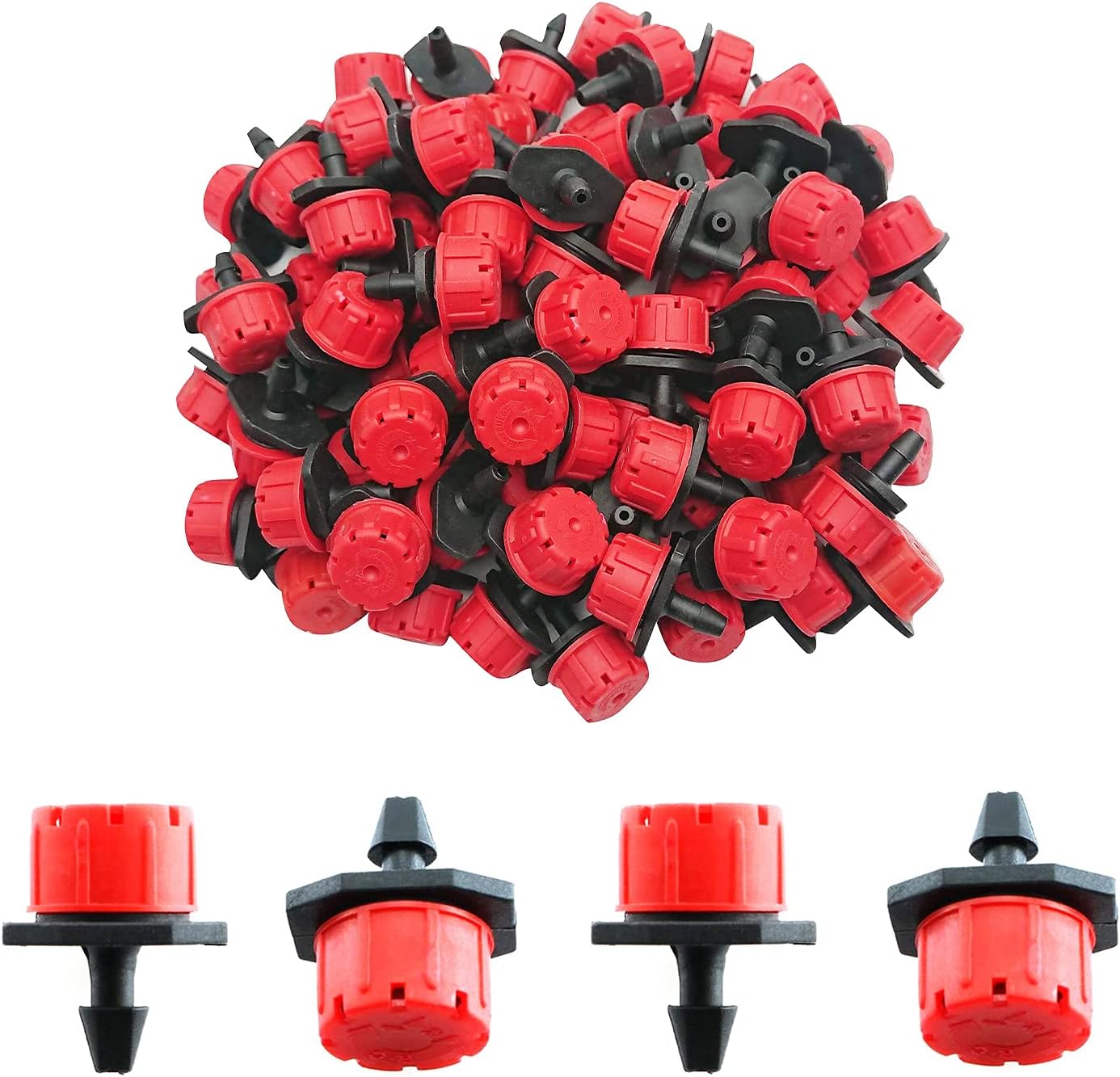 Drip Irrigation Emitters 50 Pieces Irrigation Drippers 360 Degree System Emitters Sprinklers Drip Irrigation V1189-HB001HWR000038