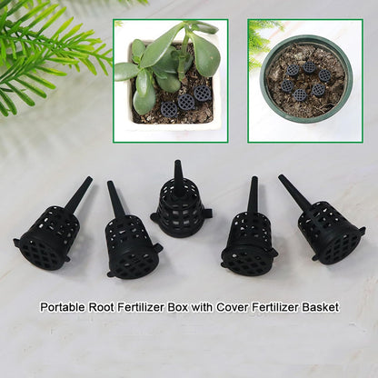50 pcs Fertilizer Basket with Lid, Fertilizer Box for Bonsai, Fertilizer Applicator, Makes Plant Care Easier V1189-HB001HWR000057