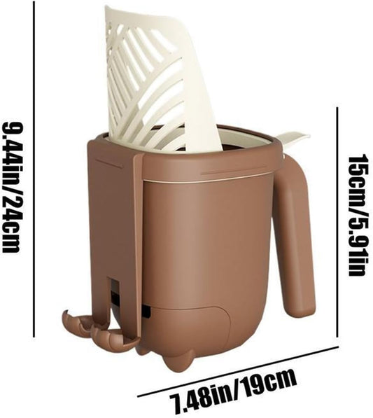 Cat Litter Scoop - Large Capacity - Cat Litter Scoop and Cat Poop Box 2-in-1 - Cleaning Tool - 1 Pack V1189-HB001HWR000101