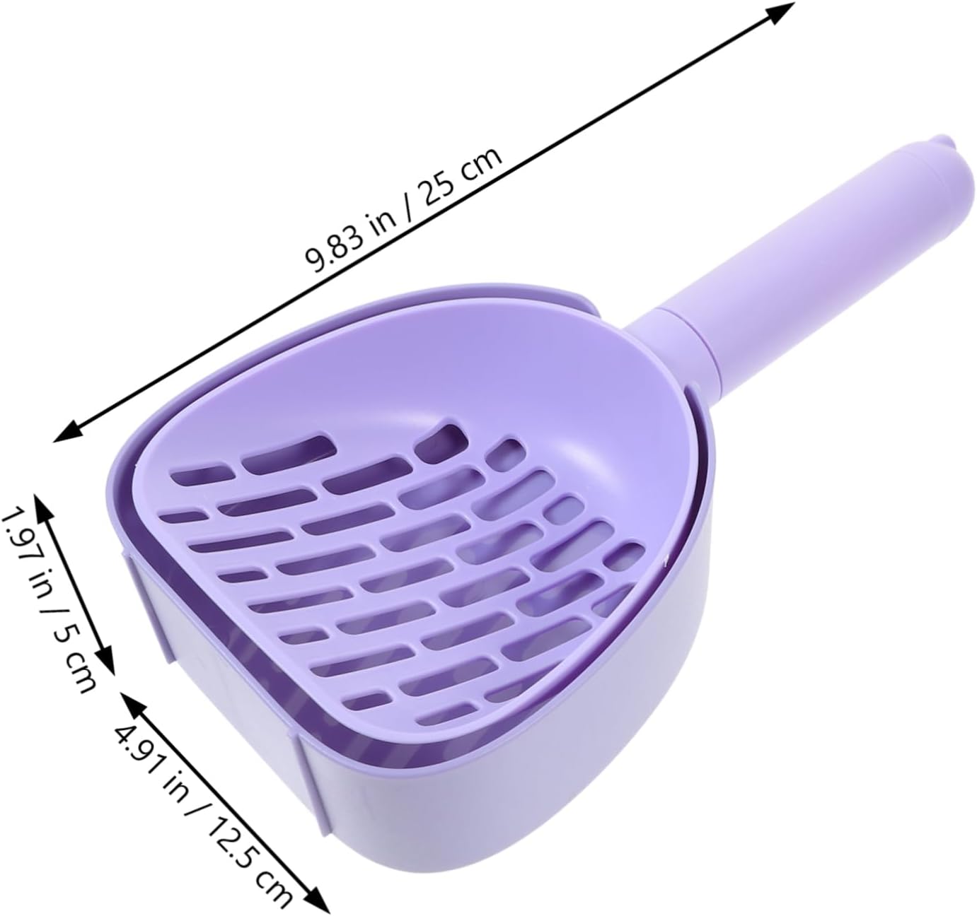 Cat Litter Scoop - Multifunctional - With Foot - Poop Picker - Purple - 1 Pack V1189-HB001HWR000104