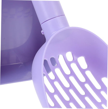 Cat Litter Scoop - Multifunctional - With Foot - Poop Picker - Purple - 1 Pack V1189-HB001HWR000104