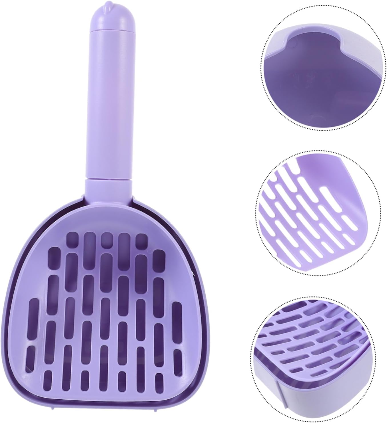 Cat Litter Scoop - Multifunctional - With Foot - Poop Picker - Purple - 1 Pack V1189-HB001HWR000104