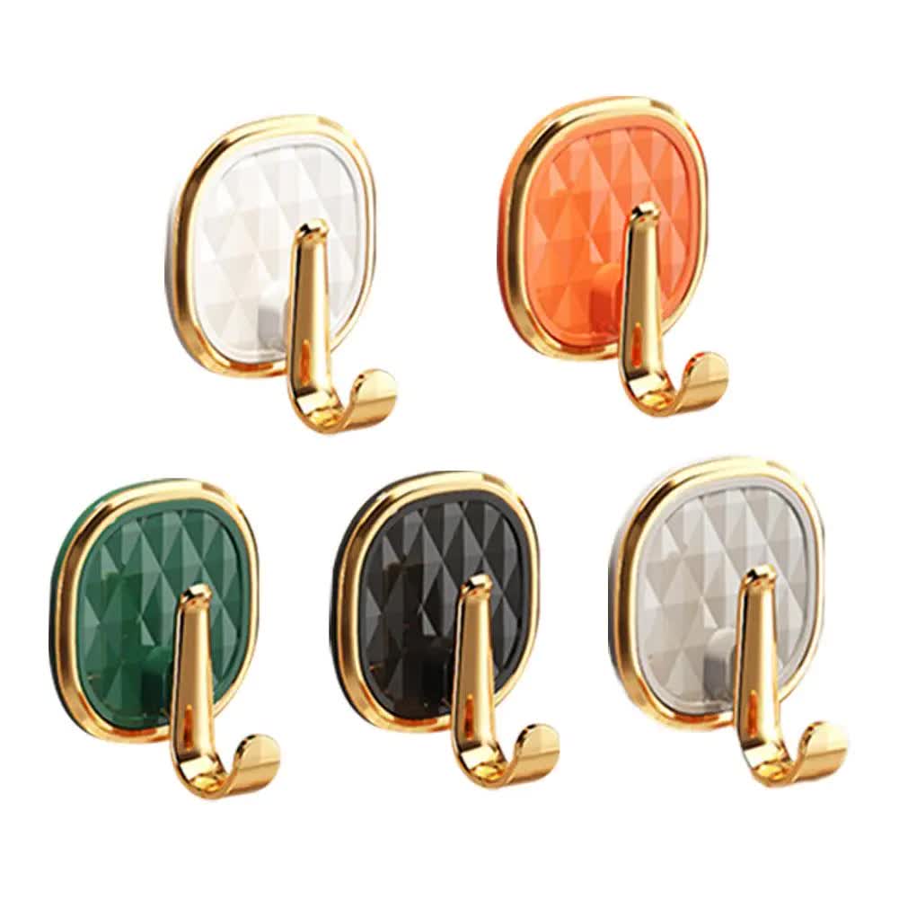 Self-adhesive nail - Strong adhesive - Wall hook - Punch-free and trace-free - Pack of 5 V1189-HB001HWT000002