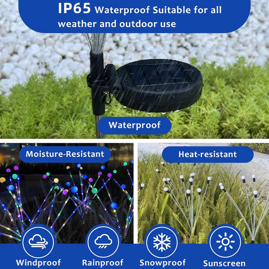 Solar garden lights, Christmas decoration, solar-powered fairy-tale outdoor lights, waterproof, 1-pack, 8 V1189-HB001HWU000071