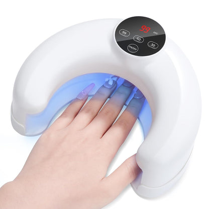 Advanced 45W UV Nail Lamp: UV Light for Gel Nails Smart Sensor Flash Cure Lamp Nail Lamp 20S Fast Curing LCD V1189-HB001HWU000074