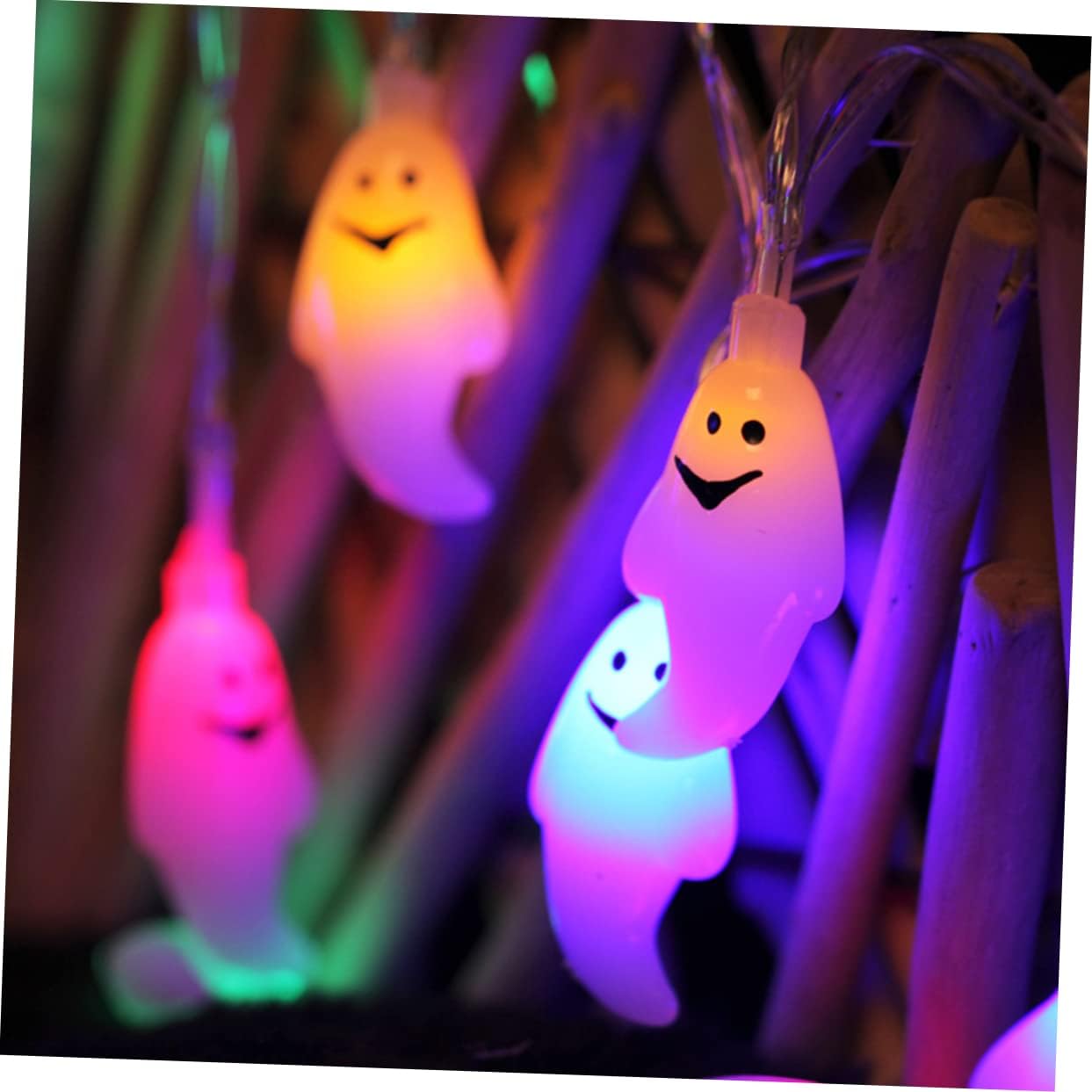 pc. LED Ghost String Light for Halloween Lights, USB Powered, Flashing Modes, Decorative Lighting for Home V1189-HB001HWU000080