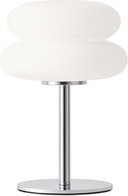 White mushroom lamp, mid-century modern bedside lamp, dimmable retro egg tart bedside lamps, atmospheric home V1189-HB001HWU000086