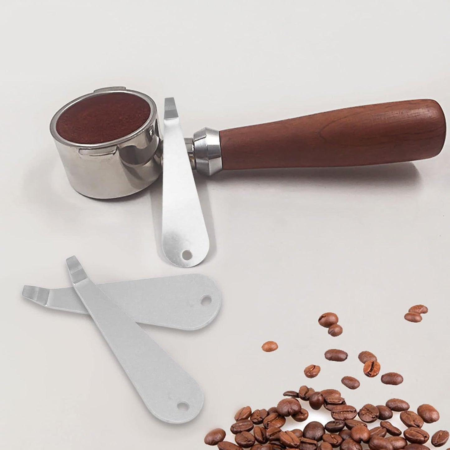 Coffee Portafilter Basket Remover Stainless Steel Powder Cup Disassembly Cleaning Pry Tool Coffee Machine V1189-HB001WSRF00001