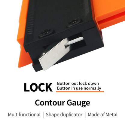 Contour irregular shape ruler contour gauge copy ruler with lock woodworking measurement shape ruler arc V1189-HB001WSRF00003