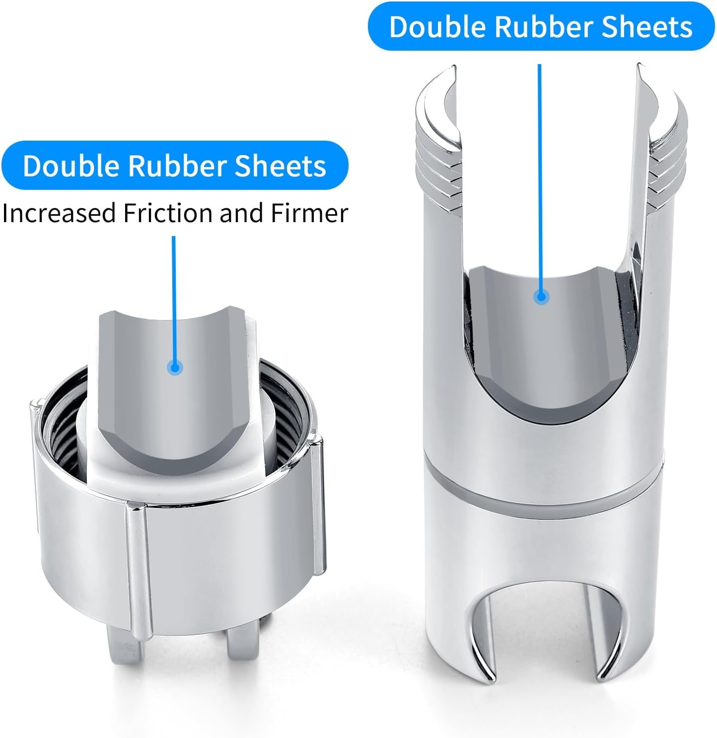 Shower Head Holder - Universal 16-27mm Connection - Adjustable Height - 360 Degree Rotatable V1189-HB001WSRF00010