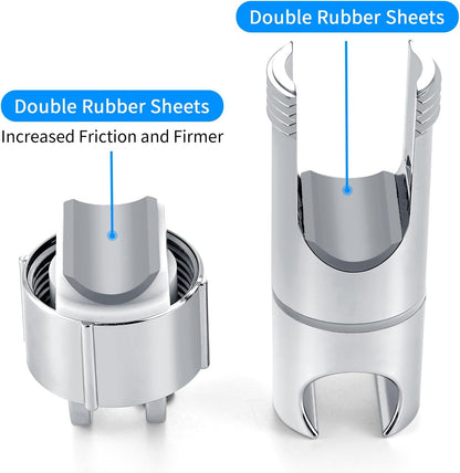 Shower Head Holder - Universal 16-27mm Connection - Adjustable Height - 360 Degree Rotatable V1189-HB001WSRF00010
