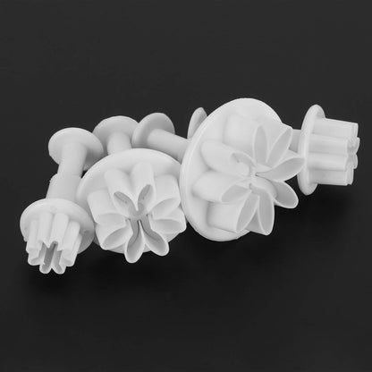 Cake Decorating Flower Pattern Fondant Cutter DIY Baking Tools for Kitchen Supplies V1189-HB001WSRG00003