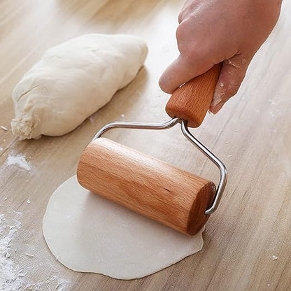 Beech Rolling Pin Double-Sided Wooden Flour Dumpling Wrapper Roller Rolling Pin Hand-Held Baking Tools / 117 V1189-HB001WSRG00004