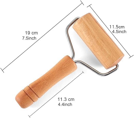 Beech Rolling Pin Double-Sided Wooden Flour Dumpling Wrapper Roller Rolling Pin Hand-Held Baking Tools / 117 V1189-HB001WSRG00004
