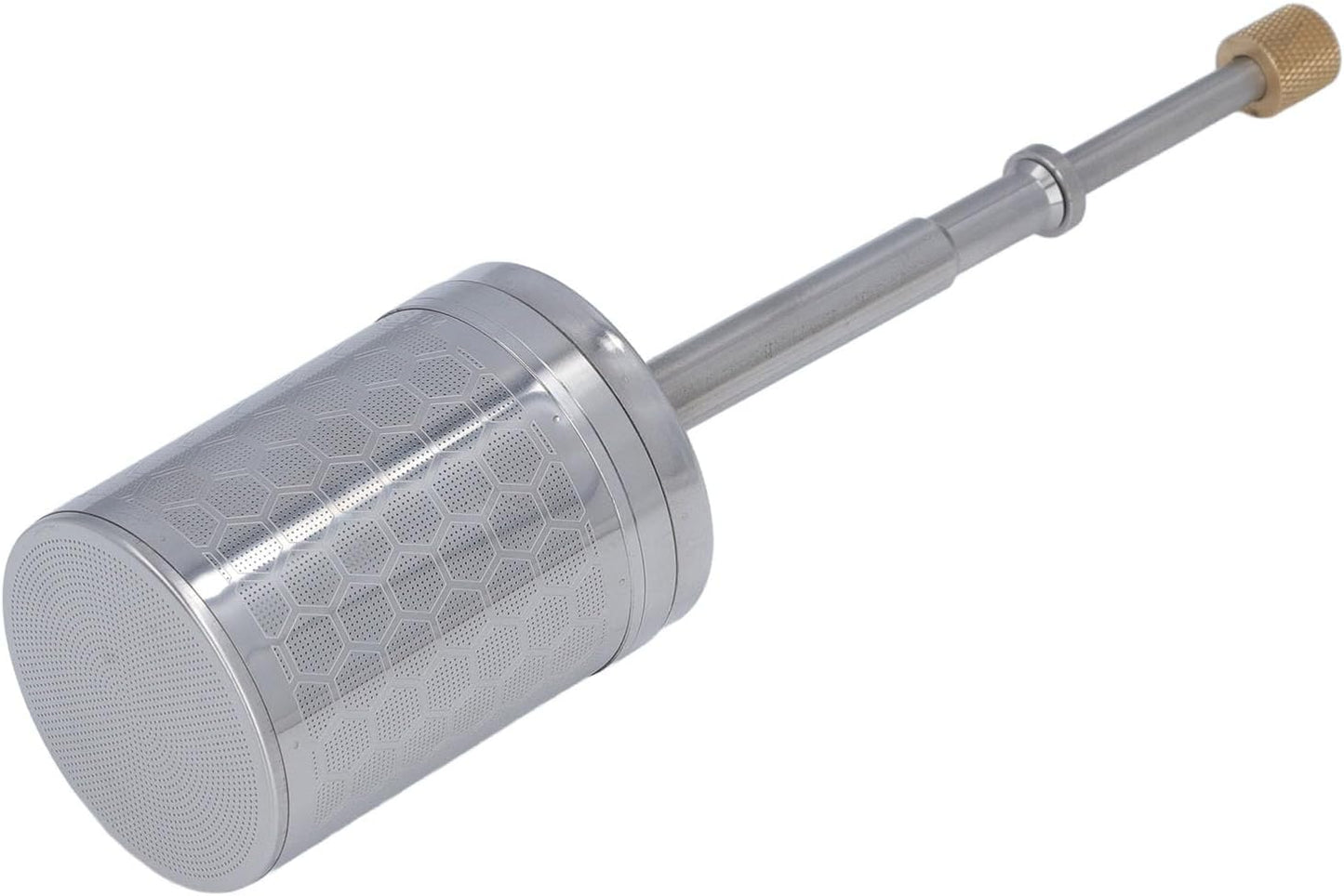 Coffee and Tea Maker, Stainless Steel Plunger Coffee Egg Maker, Spring-Driven Strainer Reusable Coffee V1189-HB001WSRG00006