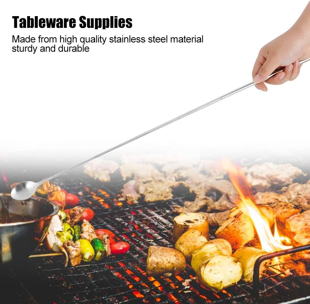 Long spoon, telescopic stainless steel spoon for tableware V1189-HB001WSRG00013