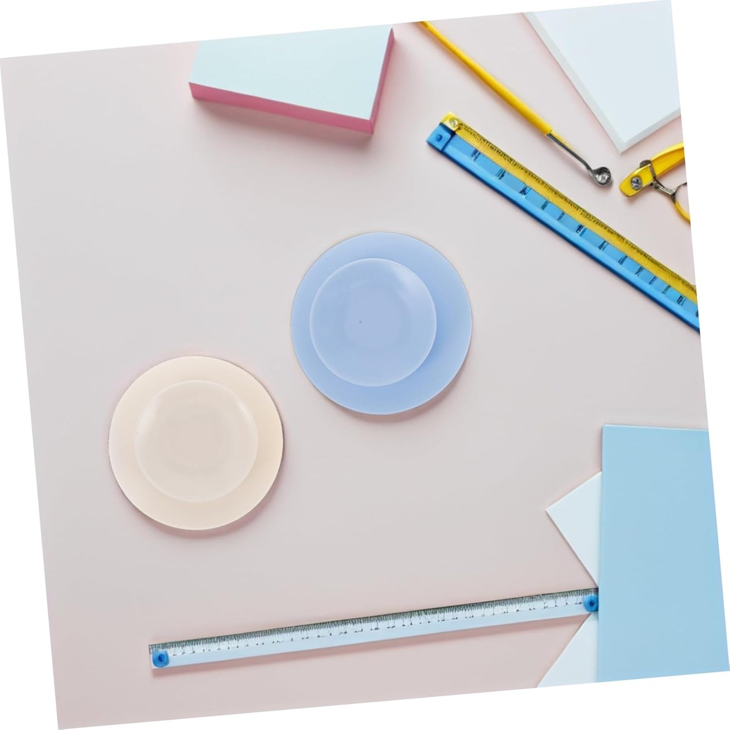 Ciieeo 8 Pieces Suction Cups for Tableware Double-Sided Suction Cups Non-Slip Silicone Suction Cups Mounting V1189-HB001WSRG00015