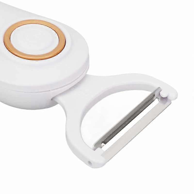 Electric Peeler, Portable USB Rechargeable Fruit and Vegetable Peeler with 3 Cutting Heads, Home Kitchen Tool V1189-HB001WSRG00031