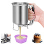 Batter Pourer - 900 ml With Squeeze Lever - Kitchen Aid For Cake And Pie V1189-HB001WSRG00036