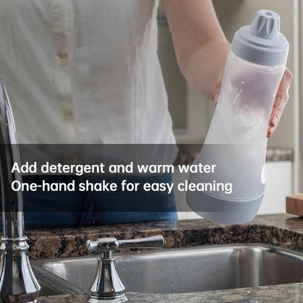 Squeeze bottle for batter - pancakes and waffles - with mixing ball V1189-HB001WSRG00038