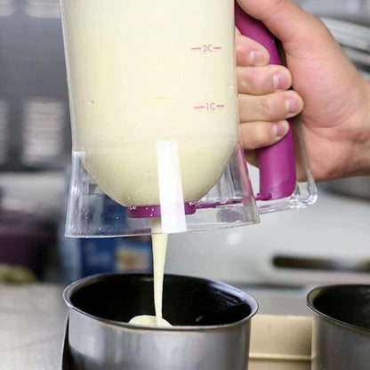 Dough Dispenser - For Filling and Decorating - Pancakes and Donuts - With Measuring Cup V1189-HB001WSRG00039