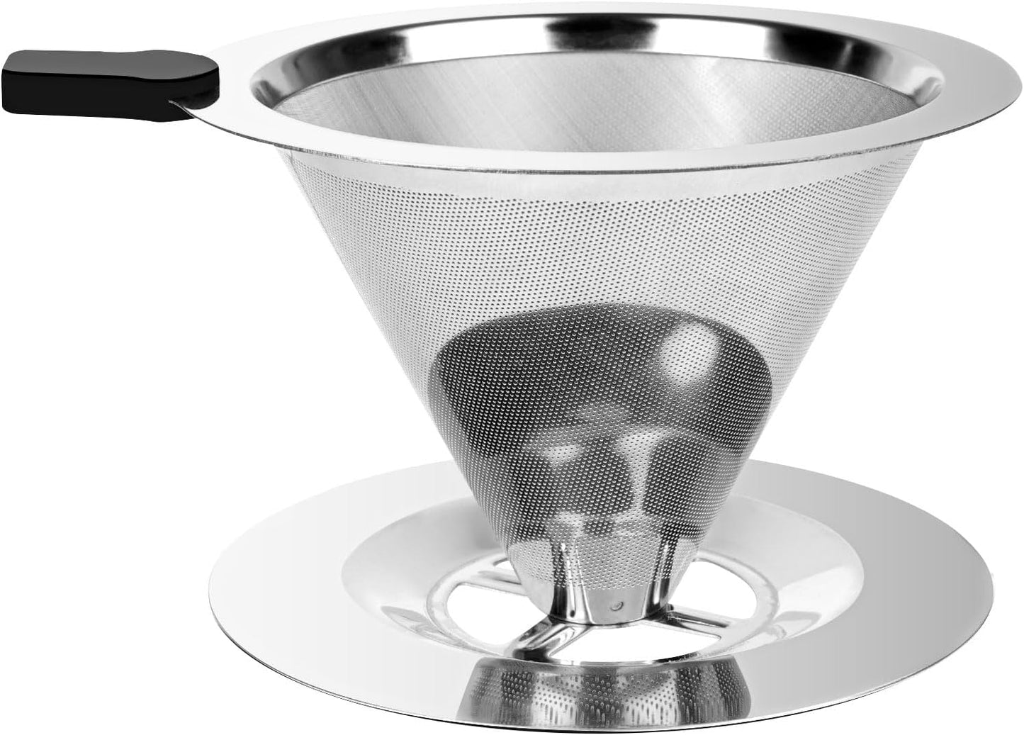 Coffee Filter - Reusable Stainless Steel Filter - Paper-Free - For Manual Coffee V1189-HB001WSRG00040